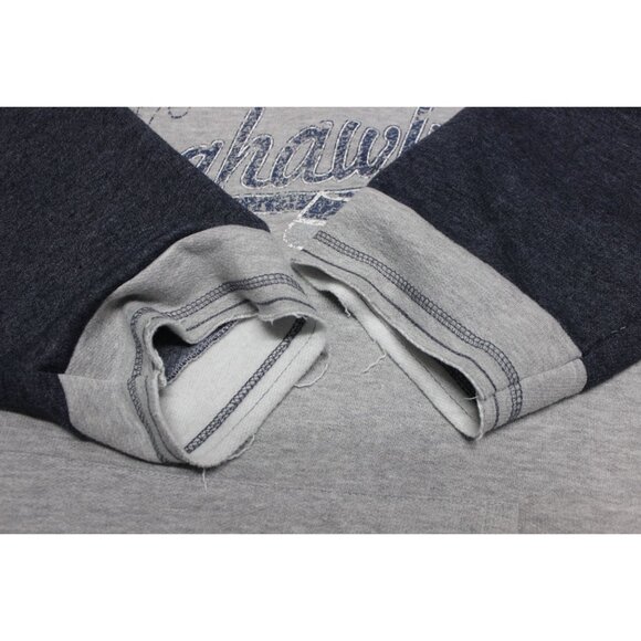 NFL Seattle Seahawks women's scoop neck raw hem French terry pullover sweatshirt - Picture 10 of 10